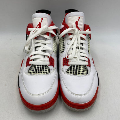 【中古品】【メンズ】 NIKE ナイキ AIR JORDAN 4 RETRO DC7770-160 エア ジョーダン 4 レトロ スニーカー シューズ 靴 160-260511-as-25-izu サイズ：28.5cm カラー：WHITE/FIRE RED-BLACK-TECH GREY 万代Net店