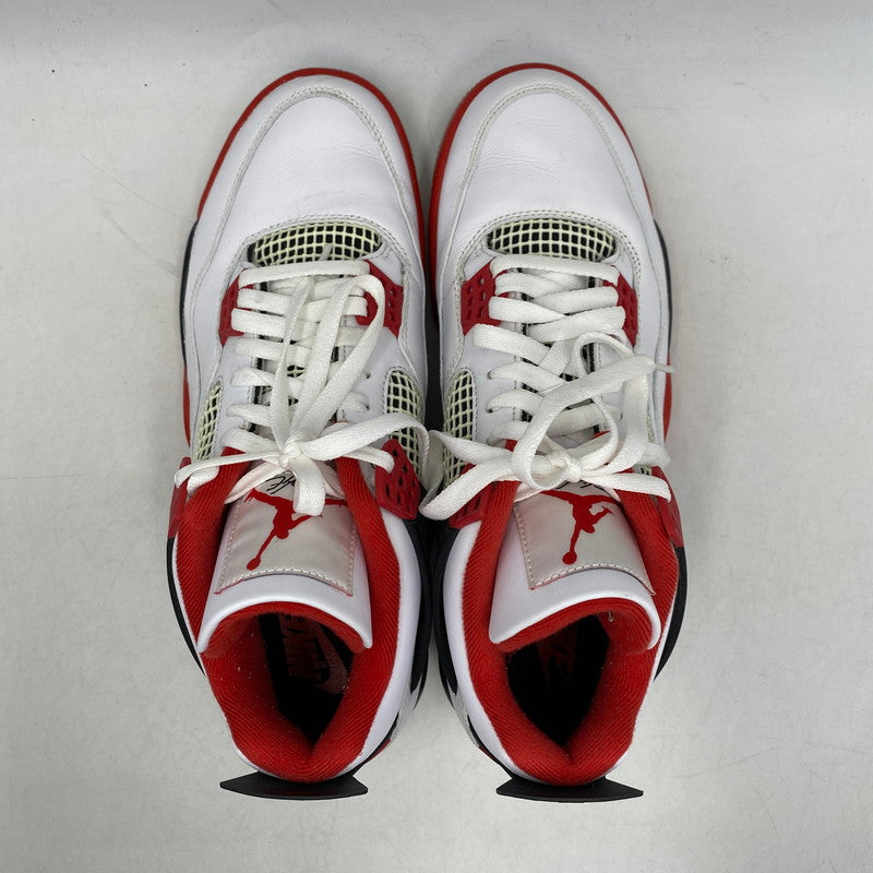 【中古品】【メンズ】 NIKE ナイキ AIR JORDAN 4 RETRO DC7770-160 エア ジョーダン 4 レトロ スニーカー シューズ 靴 160-260511-as-25-izu サイズ：28.5cm カラー：WHITE/FIRE RED-BLACK-TECH GREY 万代Net店