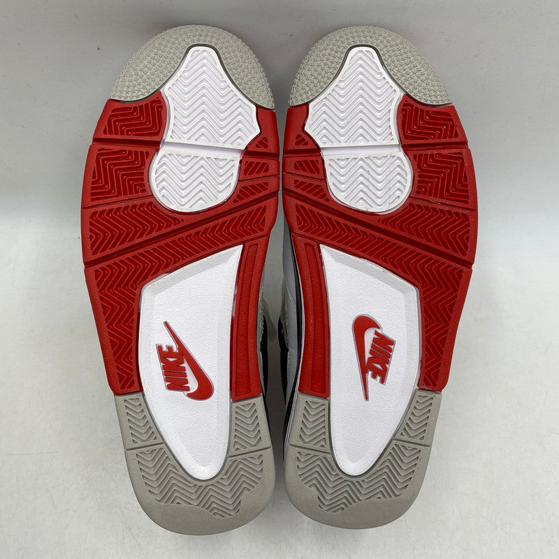 【中古品】【メンズ】 NIKE ナイキ AIR JORDAN 4 RETRO DC7770-160 エア ジョーダン 4 レトロ スニーカー シューズ 靴 160-260511-as-25-izu サイズ：28.5cm カラー：WHITE/FIRE RED-BLACK-TECH GREY 万代Net店
