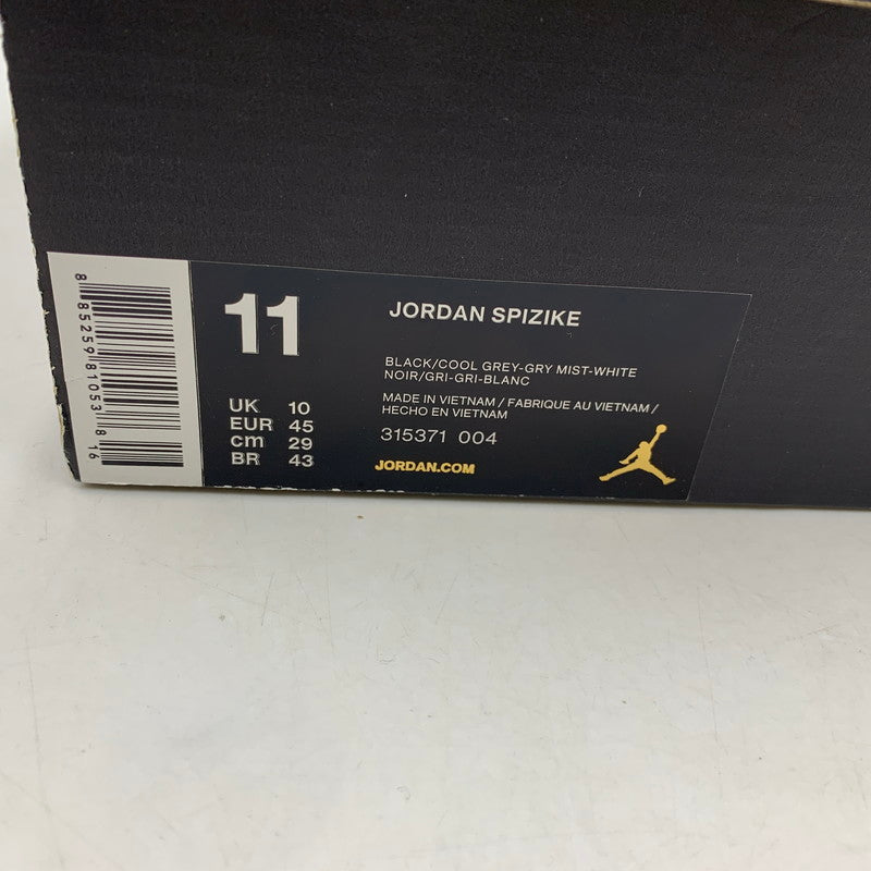 【中古品】【メンズ】 NIKE ナイキ JORDAN SPIZIKE 315371-004 ジョーダン スパイジーク スニーカー シューズ 靴 160-260511-as-04-izu サイズ：29cm カラー：BLACK/COOL GREY-GRY MIST-WHITE 万代Net店