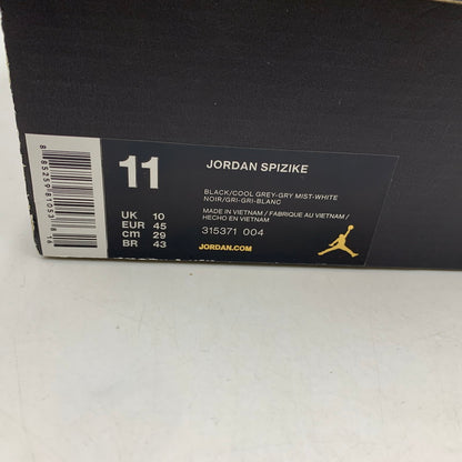 【中古品】【メンズ】 NIKE ナイキ JORDAN SPIZIKE 315371-004 ジョーダン スパイジーク スニーカー シューズ 靴 160-260511-as-04-izu サイズ：29cm カラー：BLACK/COOL GREY-GRY MIST-WHITE 万代Net店