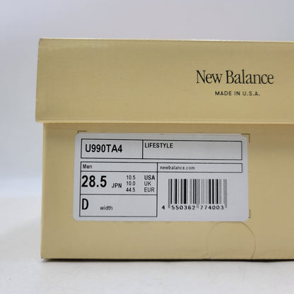 【中古品】【メンズ】 NEW BALANCE ニューバランス U990TA4 990V4 スニーカー 靴 162-260508-kh-09-izu サイズ：28.5 カラー：グレー 万代Net店