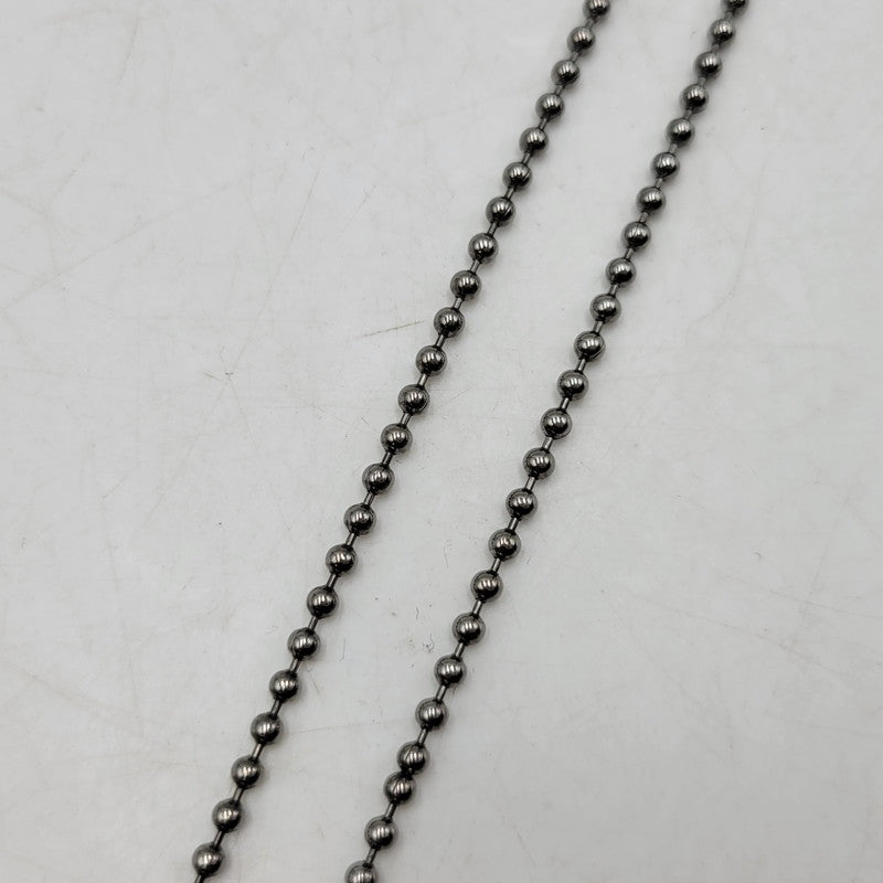 【中古品】【メンズ/レディース】 LOUIS VUITTON ルイ・ヴィトン MP2223 コリエ・LVサテライト ネックレス 179-260508-kh-14-izu カラー：シルバー×ブルー 万代Net店