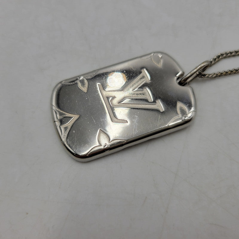 【現状渡し品】【メンズ/レディース】 LOUIS VUITTON ルイ・ヴィトン M62484 ロケットネックレス・モノグラム 179-260508-kh-12-izu カラー：シルバー 万代Net店