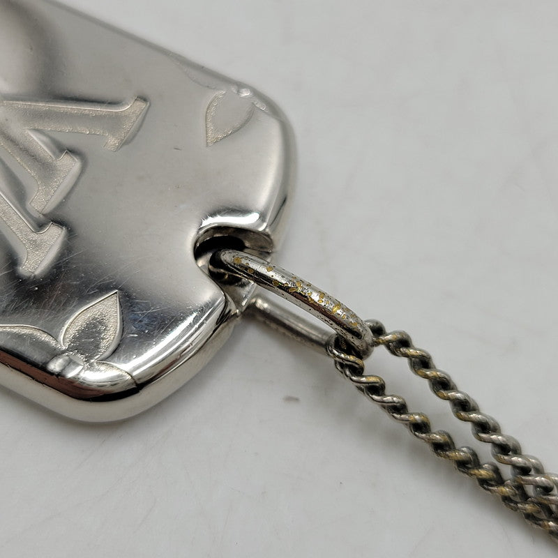 【現状渡し品】【メンズ/レディース】 LOUIS VUITTON ルイ・ヴィトン M62484 ロケットネックレス・モノグラム 179-260508-kh-12-izu カラー：シルバー 万代Net店