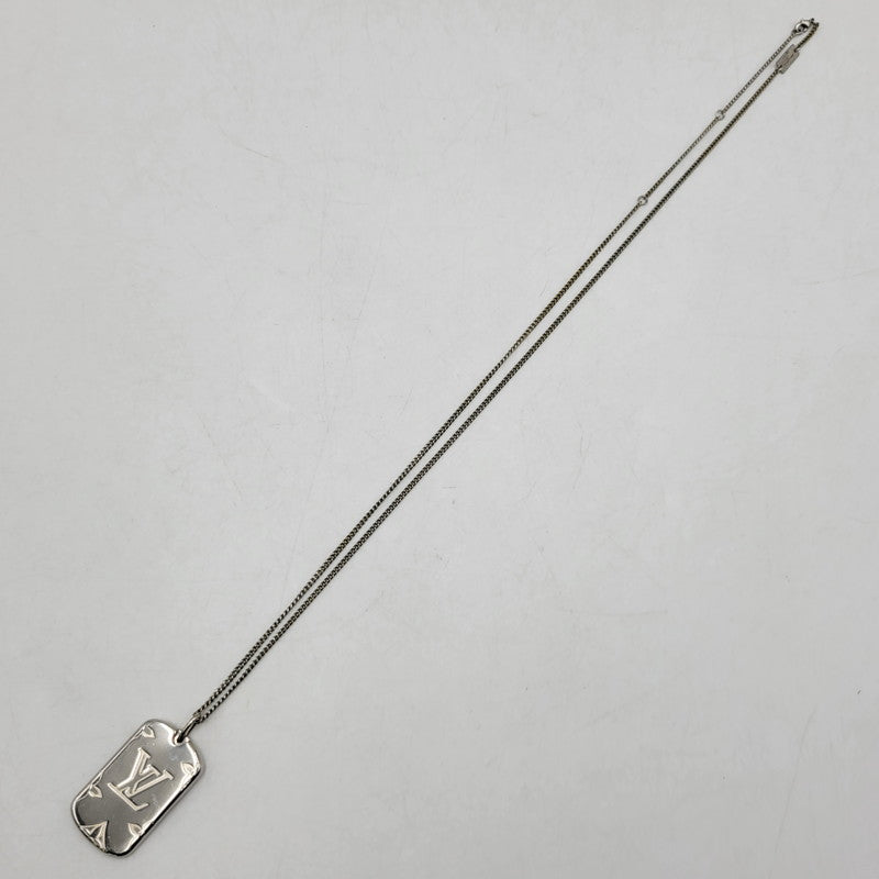 【現状渡し品】【メンズ/レディース】 LOUIS VUITTON ルイ・ヴィトン M62484 ロケットネックレス・モノグラム 179-260508-kh-12-izu カラー：シルバー 万代Net店