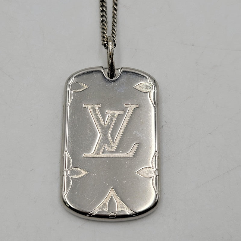 【現状渡し品】【メンズ/レディース】 LOUIS VUITTON ルイ・ヴィトン M62484 ロケットネックレス・モノグラム 179-260508-kh-12-izu カラー：シルバー 万代Net店
