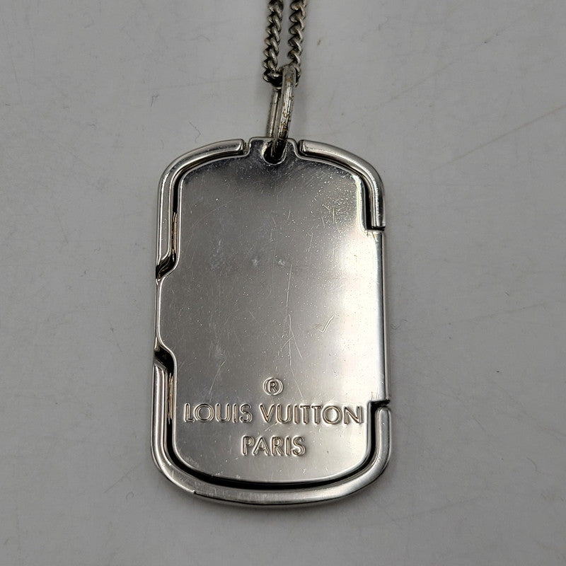 【現状渡し品】【メンズ/レディース】 LOUIS VUITTON ルイ・ヴィトン M62484 ロケットネックレス・モノグラム 179-260508-kh-12-izu カラー：シルバー 万代Net店