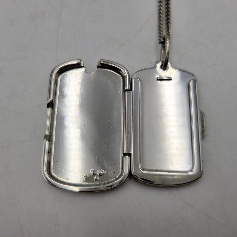 【現状渡し品】【メンズ/レディース】 LOUIS VUITTON ルイ・ヴィトン M62484 ロケットネックレス・モノグラム 179-260508-kh-12-izu カラー：シルバー 万代Net店