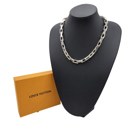 【中古品】【メンズ/レディース】 LOUIS VUITTON ルイ・ヴィトン M64196 コリエ・チェーン モノグラム ネックレス 179-260508-kh-13-izu カラー：シルバー 万代Net店