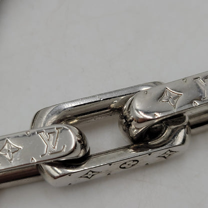 【中古品】【メンズ/レディース】 LOUIS VUITTON ルイ・ヴィトン M64196 コリエ・チェーン モノグラム ネックレス 179-260508-kh-13-izu カラー：シルバー 万代Net店