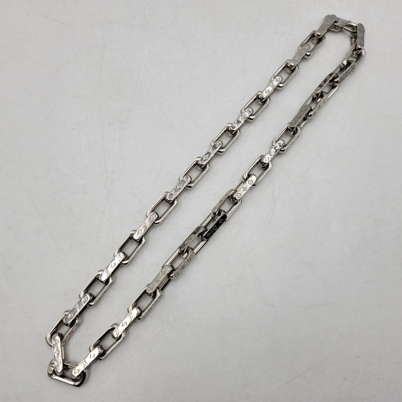 【中古品】【メンズ/レディース】 LOUIS VUITTON ルイ・ヴィトン M64196 コリエ・チェーン モノグラム ネックレス 179-260508-kh-13-izu カラー：シルバー 万代Net店