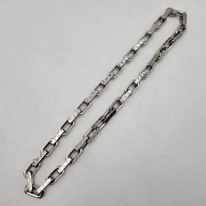 【中古品】【メンズ/レディース】 LOUIS VUITTON ルイ・ヴィトン M64196 コリエ・チェーン モノグラム ネックレス 179-260508-kh-13-izu カラー：シルバー 万代Net店