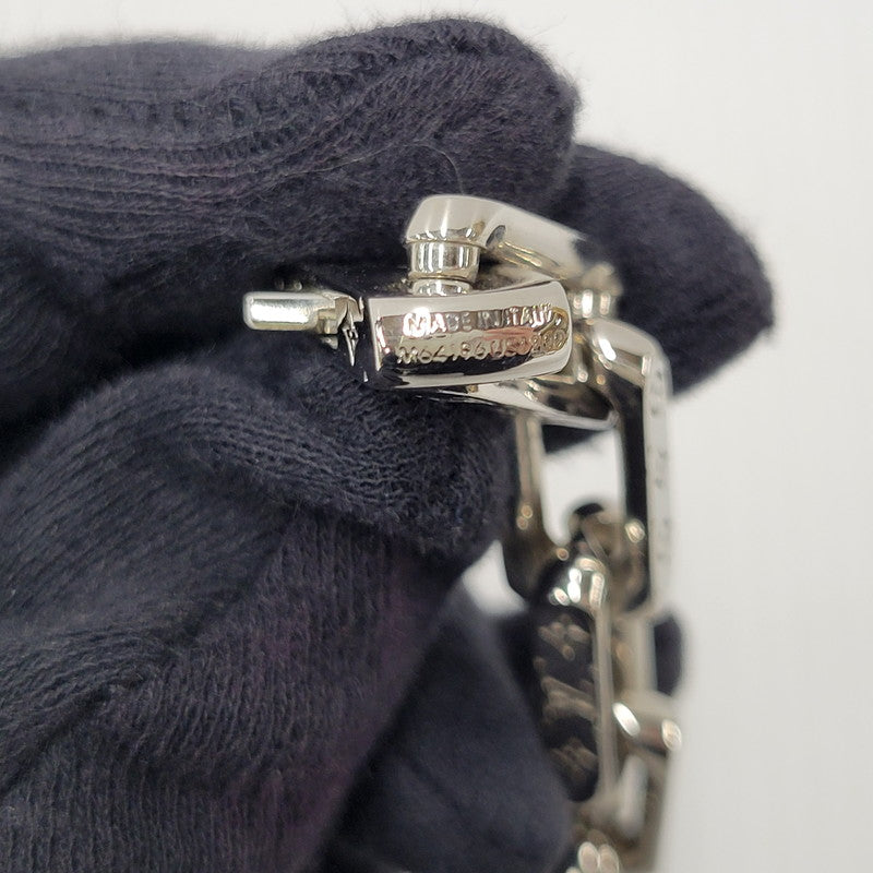【中古品】【メンズ/レディース】 LOUIS VUITTON ルイ・ヴィトン M64196 コリエ・チェーン モノグラム ネックレス 179-260508-kh-13-izu カラー：シルバー 万代Net店