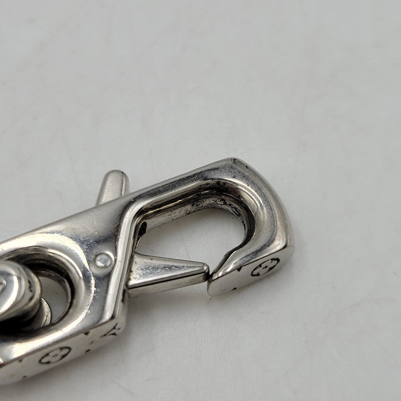 【中古品】【メンズ/レディース】 LOUIS VUITTON ルイ・ヴィトン M64224 コリエ・チェーン モノグラム ブレスレット 179-260508-kh-16-izu サイズ：L カラー：シルバー 万代Net店