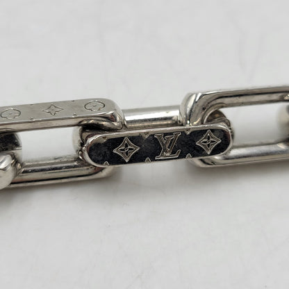 【中古品】【メンズ/レディース】 LOUIS VUITTON ルイ・ヴィトン M64224 コリエ・チェーン モノグラム ブレスレット 179-260508-kh-16-izu サイズ：L カラー：シルバー 万代Net店