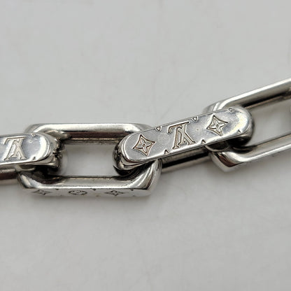 【中古品】【メンズ/レディース】 LOUIS VUITTON ルイ・ヴィトン M64224 コリエ・チェーン モノグラム ブレスレット 179-260508-kh-15-izu サイズ：L カラー：シルバー 万代Net店