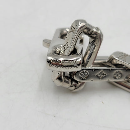 【中古品】【メンズ/レディース】 LOUIS VUITTON ルイ・ヴィトン M64224 コリエ・チェーン モノグラム ブレスレット 179-260508-kh-15-izu サイズ：L カラー：シルバー 万代Net店