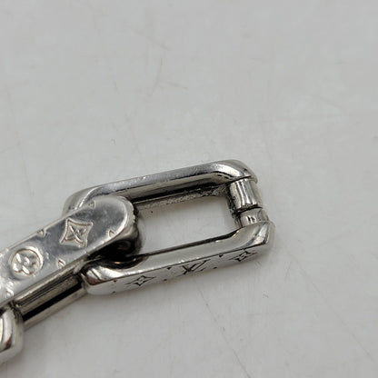 【中古品】【メンズ/レディース】 LOUIS VUITTON ルイ・ヴィトン M64224 コリエ・チェーン モノグラム ブレスレット 179-260508-kh-15-izu サイズ：L カラー：シルバー 万代Net店