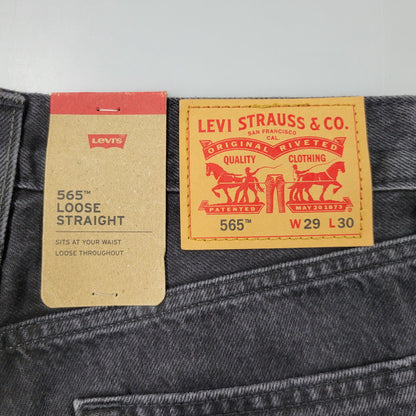 【中古美品】【メンズ】 Levi's リーバイス 565 DENIM PANTS PC9-A7221-0005 デニムパンツ ジーンズ ボトムス 158-260522-as-24-izu サイズ：29×30 カラー：ブラック 万代Net店