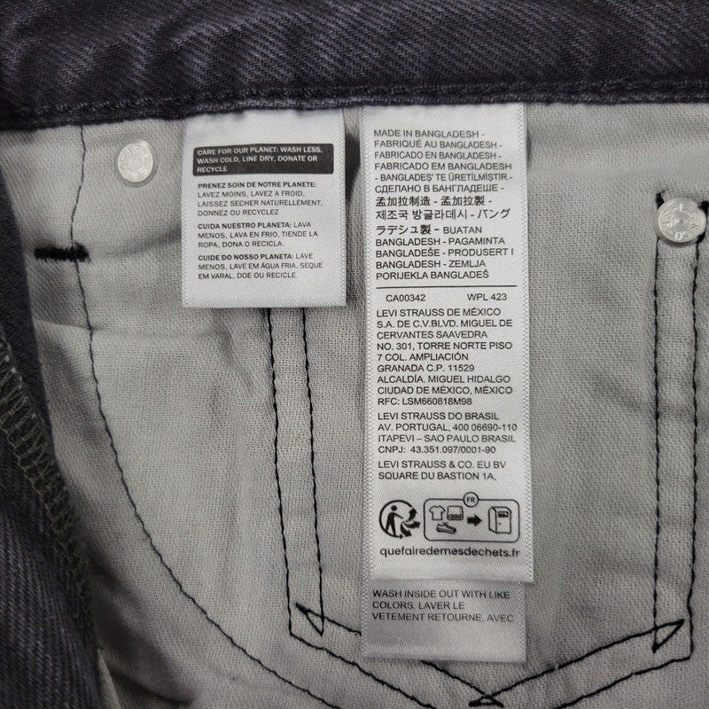 【中古美品】【メンズ】 Levi's リーバイス 565 DENIM PANTS PC9-A7221-0005 デニムパンツ ジーンズ ボトムス 158-260522-as-24-izu サイズ：29×30 カラー：ブラック 万代Net店