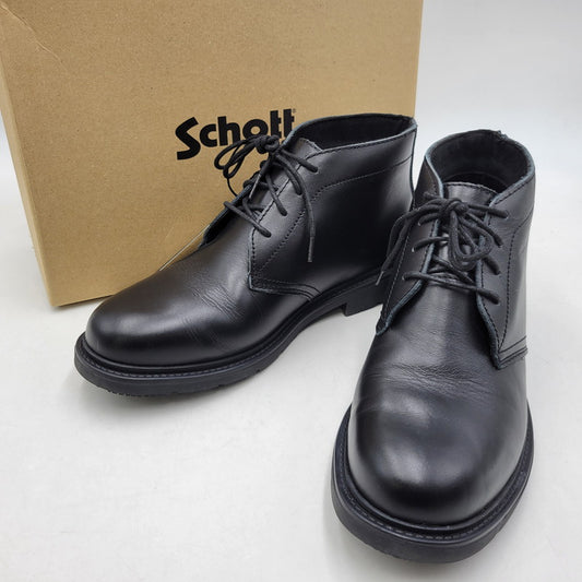 【中古品】【メンズ】 SCHOTT ショット S23002 CHUKA BOOTS チャッカ ブーツ 靴 164-260508-kh-10-izu サイズ：26.5 カラー：ブラック 万代Net店