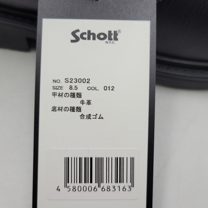 【中古品】【メンズ】 SCHOTT ショット S23002 CHUKA BOOTS チャッカ ブーツ 靴 164-260508-kh-10-izu サイズ：26.5 カラー：ブラック 万代Net店