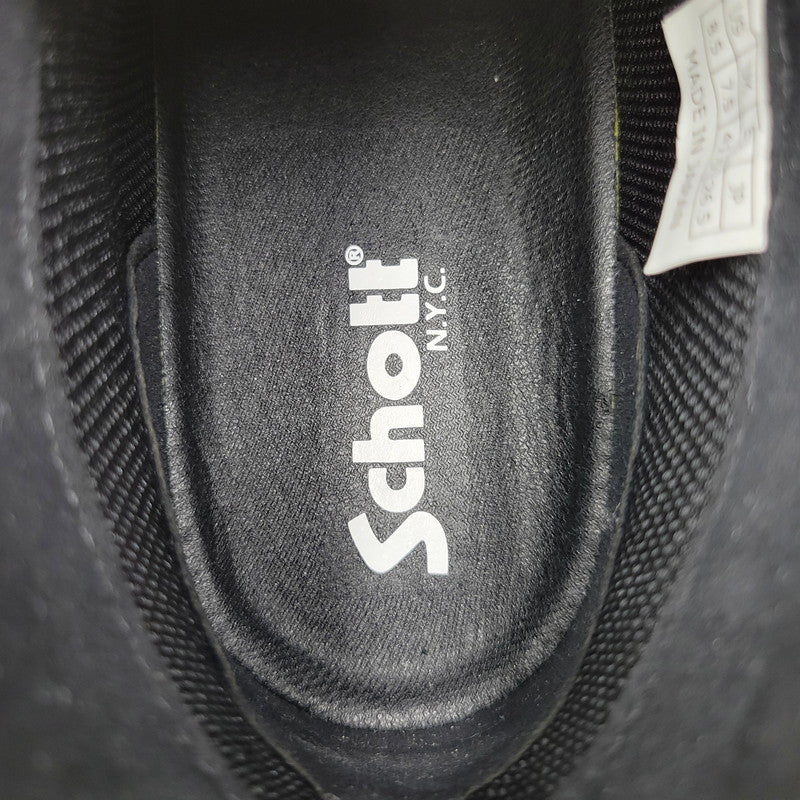 【中古品】【メンズ】 SCHOTT ショット S23002 CHUKA BOOTS チャッカ ブーツ 靴 164-260508-kh-10-izu サイズ：26.5 カラー：ブラック 万代Net店