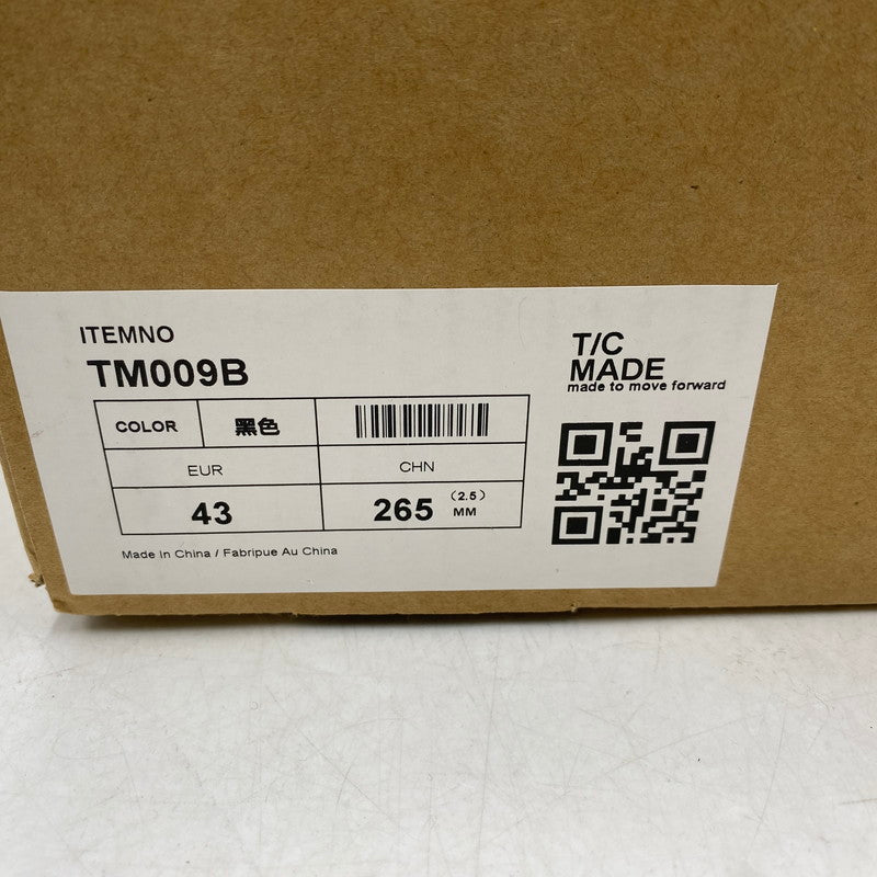 【中古品】【メンズ】 T/C MADE ティーシーメイド CANVAS SNEAKER LOW TM009 キャンバス スニーカー ロー シューズ 靴 162-260511-as-22-izu サイズ：43 カラー：ブラック×ホワイト 万代Net店
