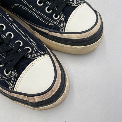 【中古品】【メンズ】 T/C MADE ティーシーメイド CANVAS SNEAKER LOW TM009 キャンバス スニーカー ロー シューズ 靴 162-260511-as-22-izu サイズ：43 カラー：ブラック×ホワイト 万代Net店