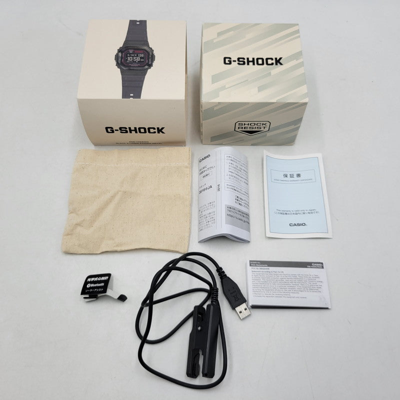 【中古品】【メンズ/レディース】 G-SHOCK ジーショック DW-H5600MB-1A4JR G-SQUAD ジースクワッド デジタル 腕時計 時計 196-260508-kh-11-izu サイズ：51.1 × 44.5 × 16.6 mm カラー：ブラック 万代Net店