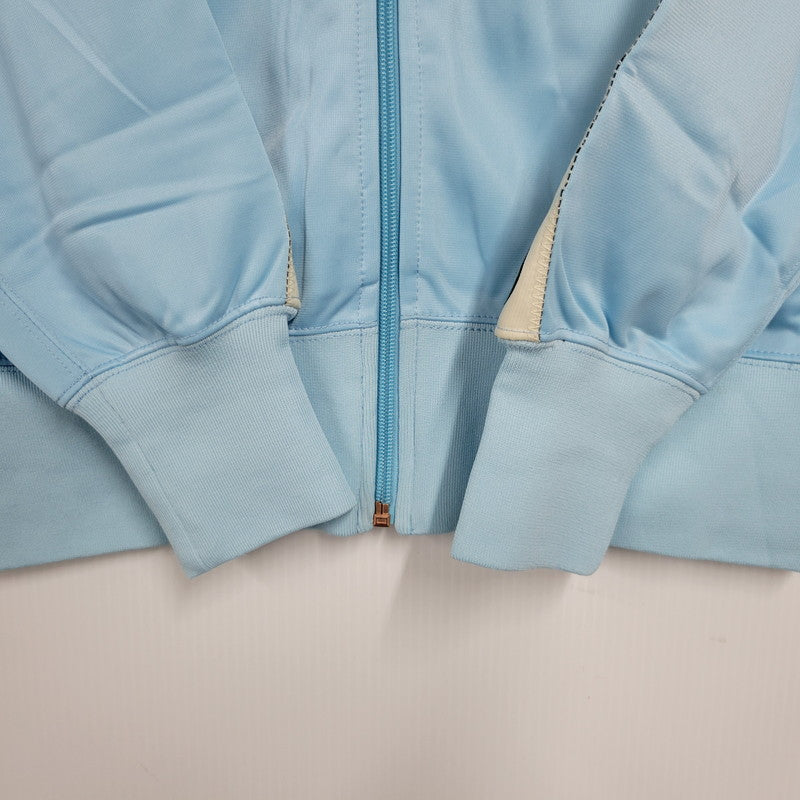 【中古品】【メンズ】 YAMANE ヤマネ 家紋×バス DOWLICK 刺繍 SIDE LINE TRACK JACKET サイドライン トラック ジャケット 145-260509-cs-18-izu サイズ：40 カラー：ライトブルー 万代Net店