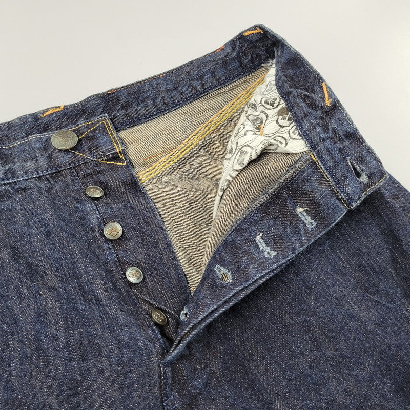 【中古品】【メンズ】 YAMANE ヤマネ PRINT DENIM PANTS G86RR LOT 1926 プリント デニムパンツ Wパンダ ジーンズ 156-260508-as-05-izu サイズ：33×33 カラー：インディゴ 万代Net店