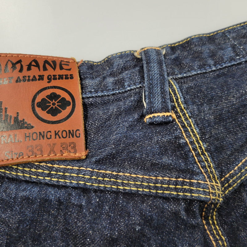 【中古品】【メンズ】 YAMANE ヤマネ PRINT DENIM PANTS G86RR LOT 1926 プリント デニムパンツ Wパンダ ジーンズ 156-260508-as-05-izu サイズ：33×33 カラー：インディゴ 万代Net店