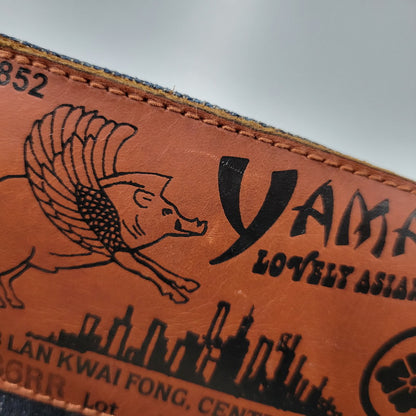 【中古品】【メンズ】 YAMANE ヤマネ PRINT DENIM PANTS G86RR LOT 1926 プリント デニムパンツ Wパンダ ジーンズ 156-260508-as-05-izu サイズ：33×33 カラー：インディゴ 万代Net店