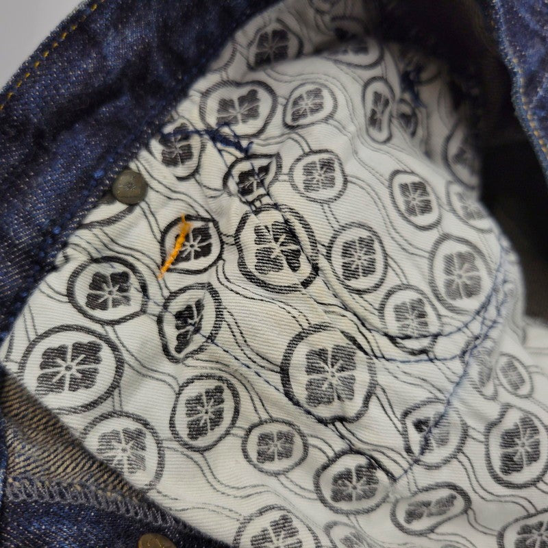 【中古品】【メンズ】 YAMANE ヤマネ PRINT DENIM PANTS G86RR LOT 1926 プリント デニムパンツ Wパンダ ジーンズ 156-260508-as-05-izu サイズ：33×33 カラー：インディゴ 万代Net店