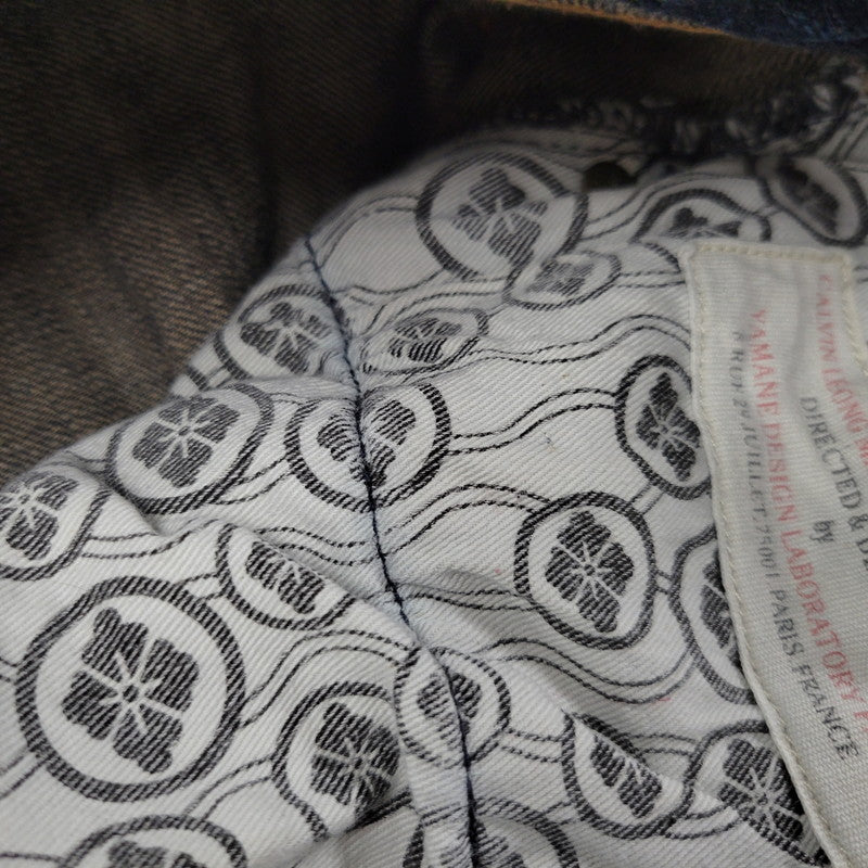 【中古品】【メンズ】 YAMANE ヤマネ PRINT DENIM PANTS G86RR LOT 1926 プリント デニムパンツ Wパンダ ジーンズ 156-260508-as-05-izu サイズ：33×33 カラー：インディゴ 万代Net店