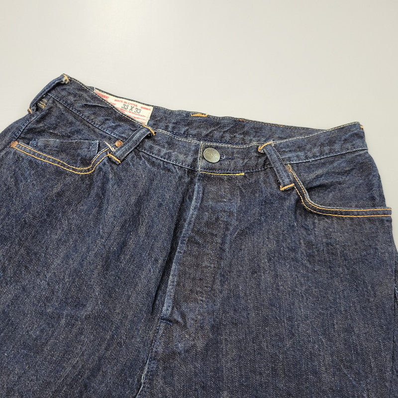 【中古品】【メンズ】 YAMANE ヤマネ PRINT DENIM PANTS G86RR LOT 1926 プリント デニムパンツ Wパンダ ジーンズ 156-260508-as-05-izu サイズ：33×33 カラー：インディゴ 万代Net店