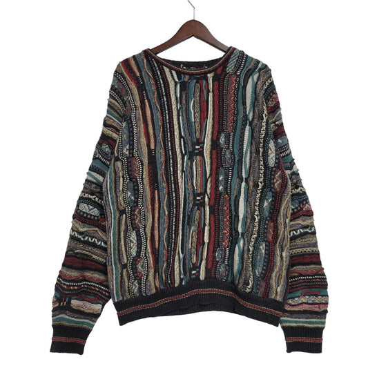 【中古品】【メンズ】 UNKNOWN 3D KNIT SHIRT ニット 長袖 トップス 146-260522-as-21-izu カラー：マルチカラー 万代Net店