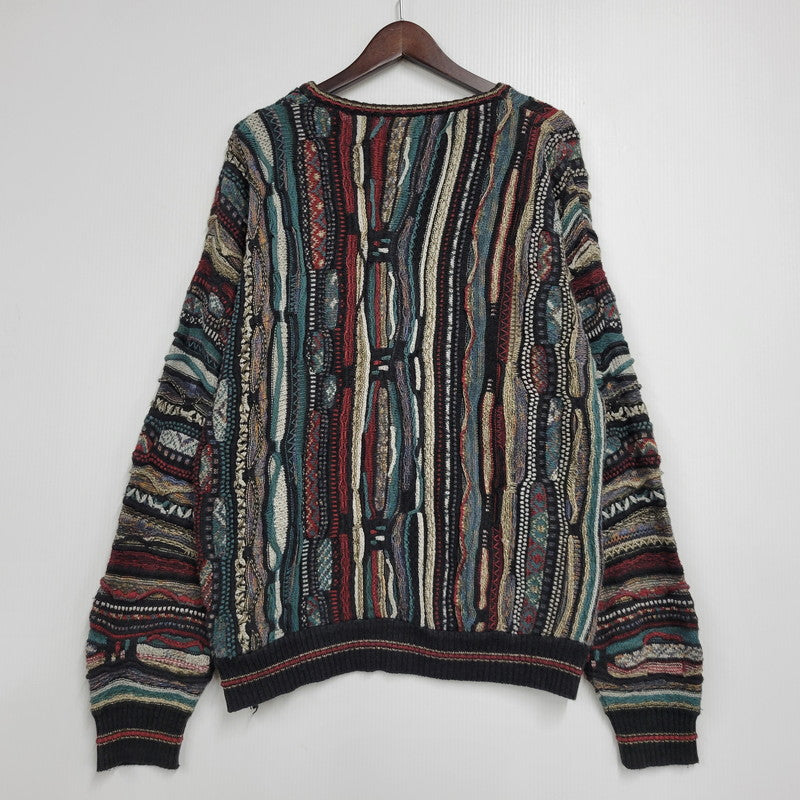 【中古品】【メンズ】 UNKNOWN 3D KNIT SHIRT ニット 長袖 トップス 146-260522-as-21-izu カラー：マルチカラー 万代Net店