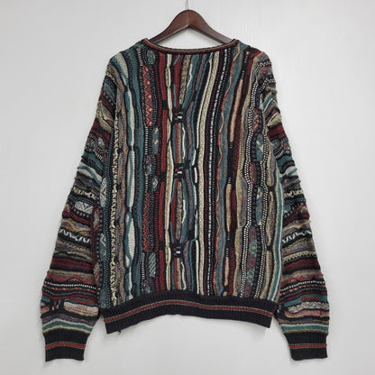【中古品】【メンズ】 UNKNOWN 3D KNIT SHIRT ニット 長袖 トップス 146-260522-as-21-izu カラー：マルチカラー 万代Net店