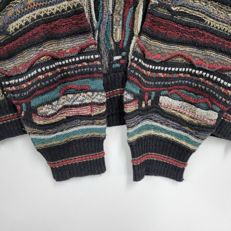 【中古品】【メンズ】 UNKNOWN 3D KNIT SHIRT ニット 長袖 トップス 146-260522-as-21-izu カラー：マルチカラー 万代Net店