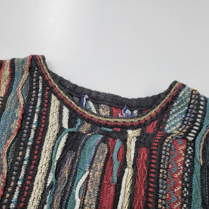 【中古品】【メンズ】 UNKNOWN 3D KNIT SHIRT ニット 長袖 トップス 146-260522-as-21-izu カラー：マルチカラー 万代Net店