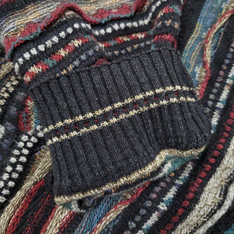 【中古品】【メンズ】 UNKNOWN 3D KNIT SHIRT ニット 長袖 トップス 146-260522-as-21-izu カラー：マルチカラー 万代Net店