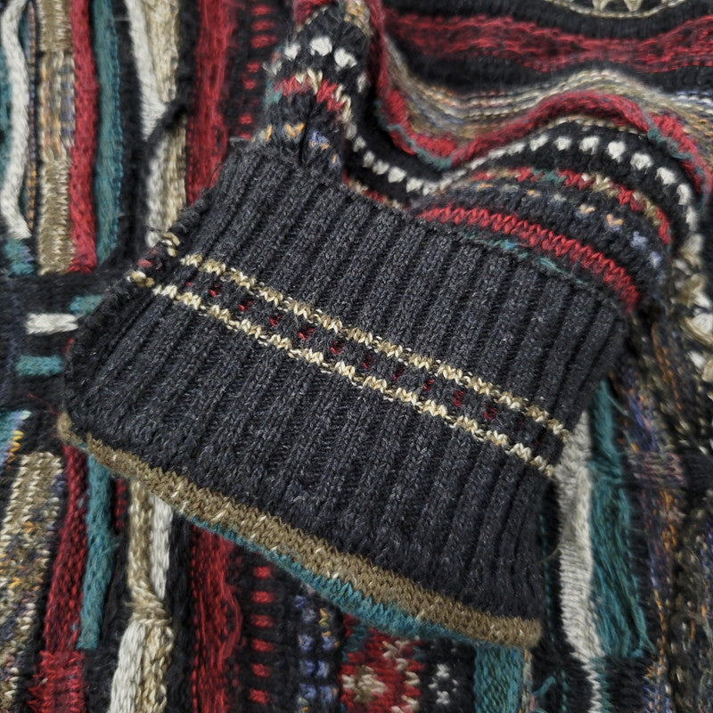 【中古品】【メンズ】 UNKNOWN 3D KNIT SHIRT ニット 長袖 トップス 146-260522-as-21-izu カラー：マルチカラー 万代Net店
