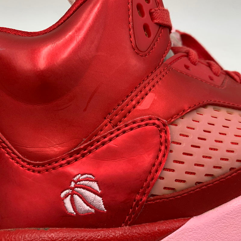 【中古品】【メンズ/レディース】 NIKE ナイキ 440892-605 AIR JORDAN エアジョーダン 5 RETRO レトロ GG VALENTINE'S DAY バレンタインデー スニーカー シューズ 靴　 160-260521-ya-01-izu サイズ：25cm カラー：GYM RED/ION PINK 万代Net店