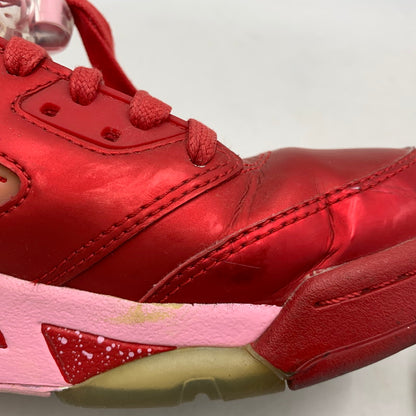 【中古品】【メンズ/レディース】 NIKE ナイキ 440892-605 AIR JORDAN エアジョーダン 5 RETRO レトロ GG VALENTINE'S DAY バレンタインデー スニーカー シューズ 靴　 160-260521-ya-01-izu サイズ：25cm カラー：GYM RED/ION PINK 万代Net店