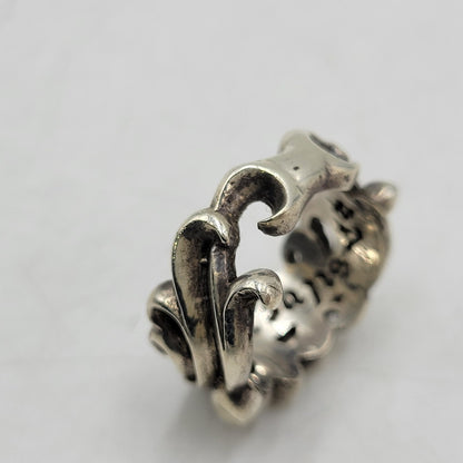 【中古品】【メンズ/レディース】 SA SILVER 925 FLORAL RING フローラル リング アクセサリー 指輪 192-260517-kh-25-izu カラー：シルバー 万代Net店