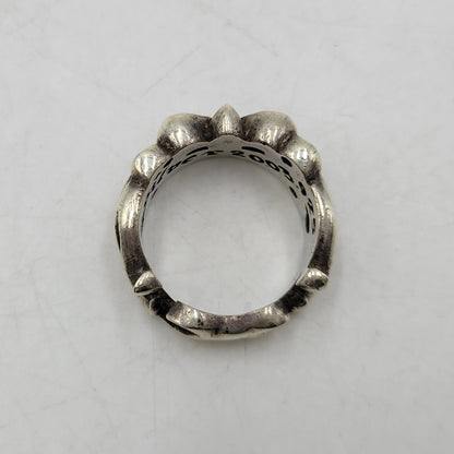 【中古品】【メンズ/レディース】 SA SILVER 925 FLORAL RING フローラル リング アクセサリー 指輪 192-260517-kh-25-izu カラー：シルバー 万代Net店