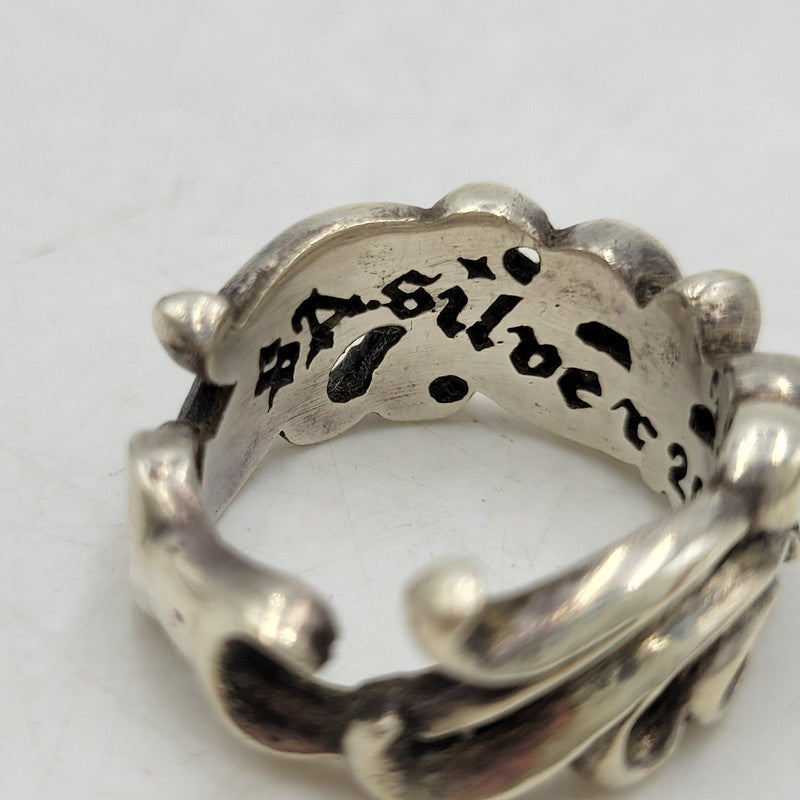 【中古品】【メンズ/レディース】 SA SILVER 925 FLORAL RING フローラル リング アクセサリー 指輪 192-260517-kh-25-izu カラー：シルバー 万代Net店